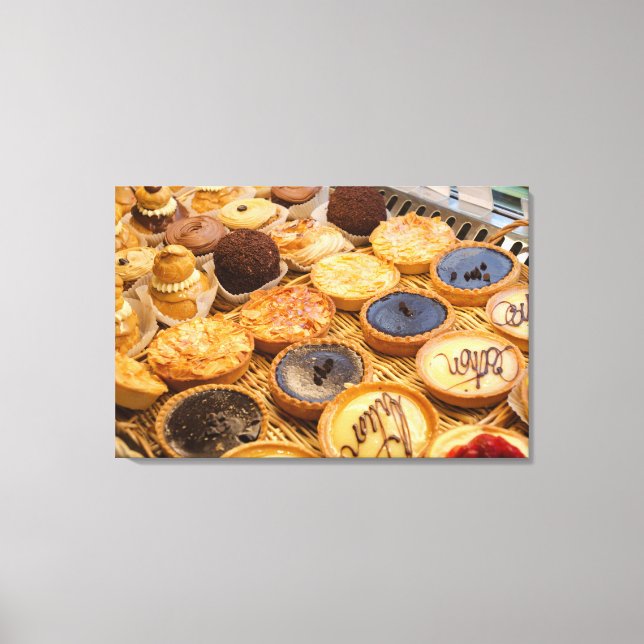 Lienzo Pastelerías Francesas, París, Francia (Anverso)