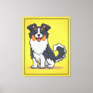 Lienzo Pastor australiano lindo