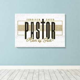 Lienzo Pastor cristiano inspirador