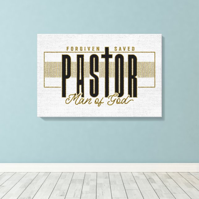 Lienzo Pastor cristiano inspirador (Insitu (piso de madera))