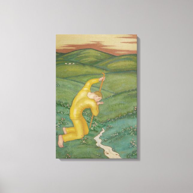 Lienzo Pastor en su campo (por Eugeniusz Zak) (Anverso)