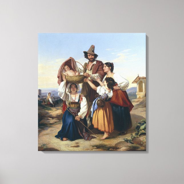 Lienzo Pastor italiano, 1835 (Anverso)