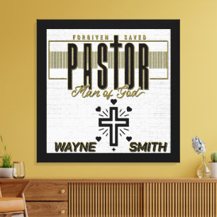 Lienzo Pastor Personalizado Hombre De Dios