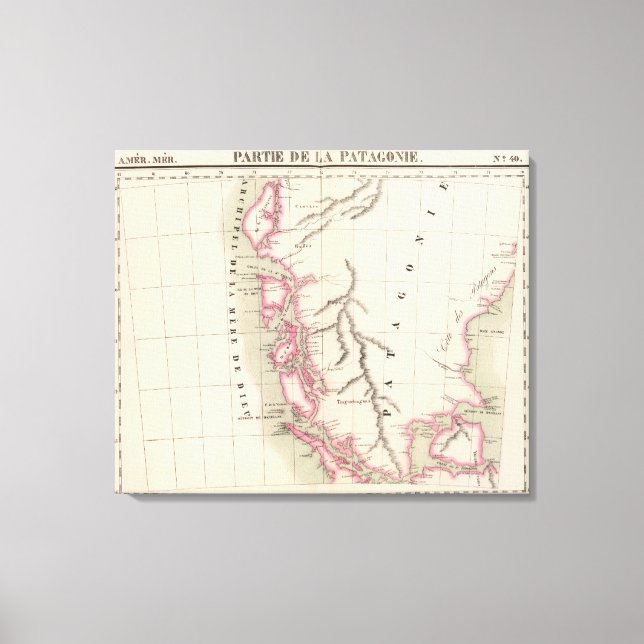 Lienzo Patagonia, Sudamérica 40 (Anverso)