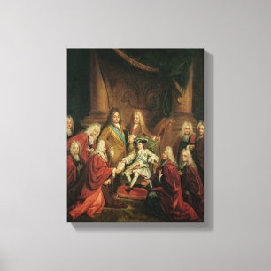 Lienzo Patentes de concesión de Louis XV de la nobleza