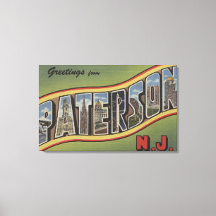Lienzo Paterson, New Jersey - escenas grandes de la letra