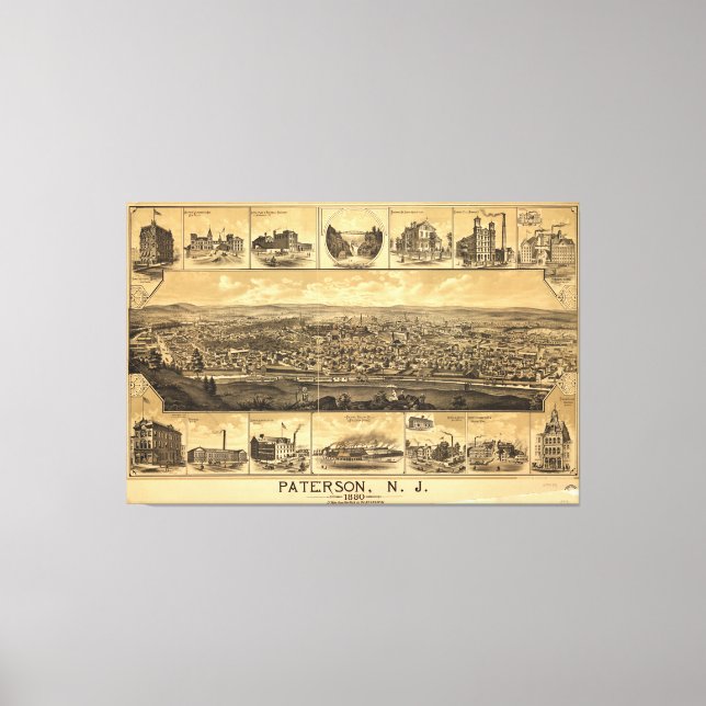 Lienzo Paterson, Nueva Jersey (1880) (Anverso)