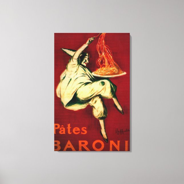 Lienzo Pates Baroni Vintage PosterEurope (Anverso)