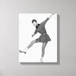 Lienzo Patinaje artístico la mujer