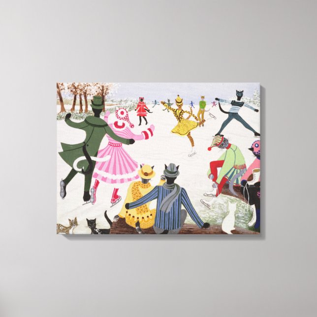 Lienzo Patinar sobre hielo delgado (Anverso)