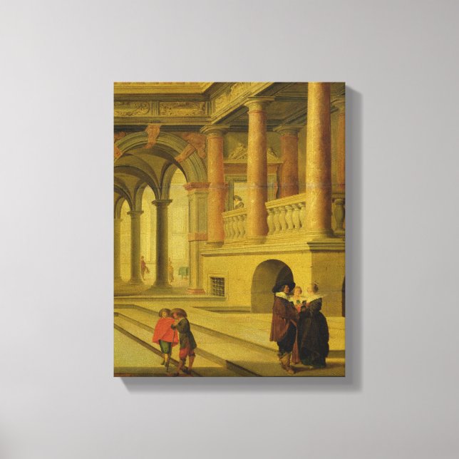 Lienzo Patio del Palacio (Anverso)