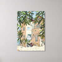 Patio en el bosquejo de la colección Haifa Israel