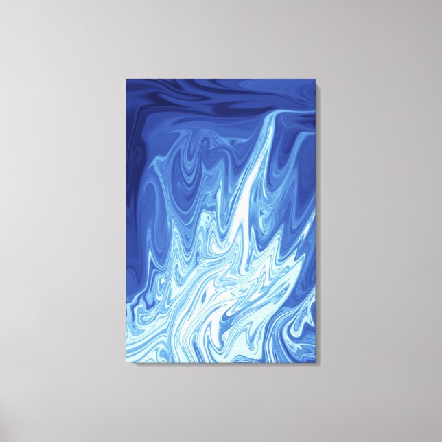 Lienzo Patrón abstracto de acuarela (Anverso)