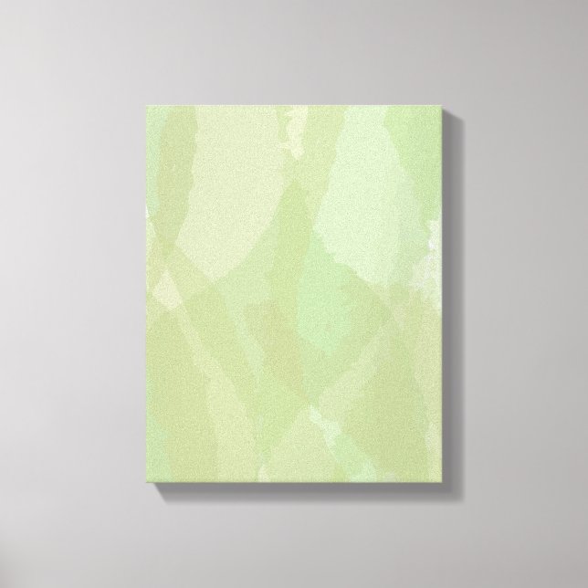 Lienzo Patrón abstracto de acuarela verde, fresco y moder (Anverso)