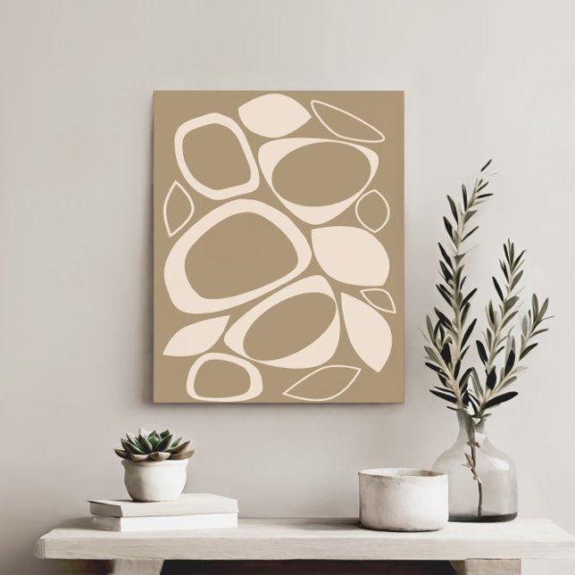 Lienzo Patrón abstracto de crema beige moderno y elegante (Subido por el creador)
