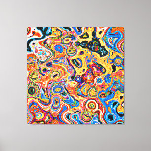 Lienzo Patrón abstracto dinámico y vibrante