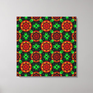 Lienzo Patrón abstracto elegante boho moderno floral #504