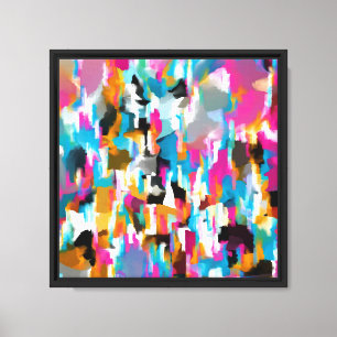 Lienzo Patrón abstracto frondoso y brillante