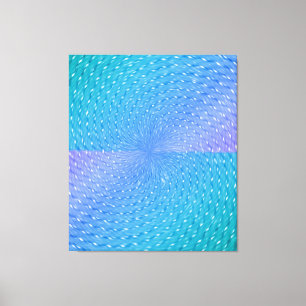 Lienzo Patrón abstracto Verde azulado púrpura de Swirly P