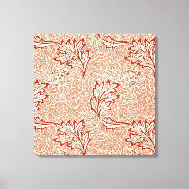 Lienzo Patrón Apple (de William Morris) (Anverso)