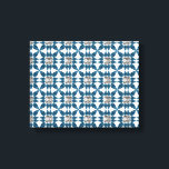 Lienzo Patrón Art Deco Azul<br><div class="desc">El patrón Art Deco Azul consiste en: diamantes azules en forma de pera. En el centro de Asscher cortó Diamond.</div>