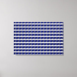 Lienzo Patrón azul