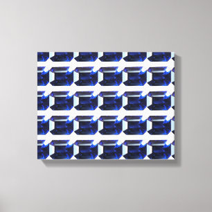 Lienzo Patrón azul