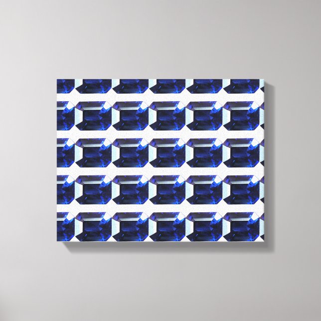 Lienzo Patrón azul (Anverso)