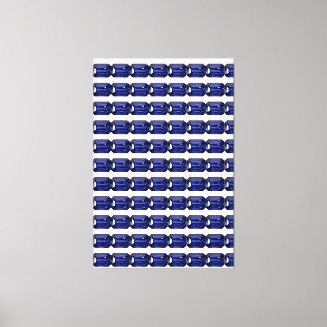 Lienzo Patrón azul (Anverso)