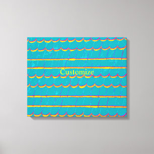 Lienzo patrón azul de herpes zóster Thunder_Cove