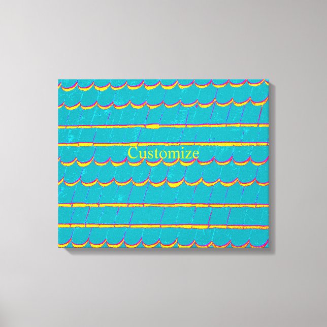 Lienzo patrón azul de herpes zóster Thunder_Cove (Anverso)