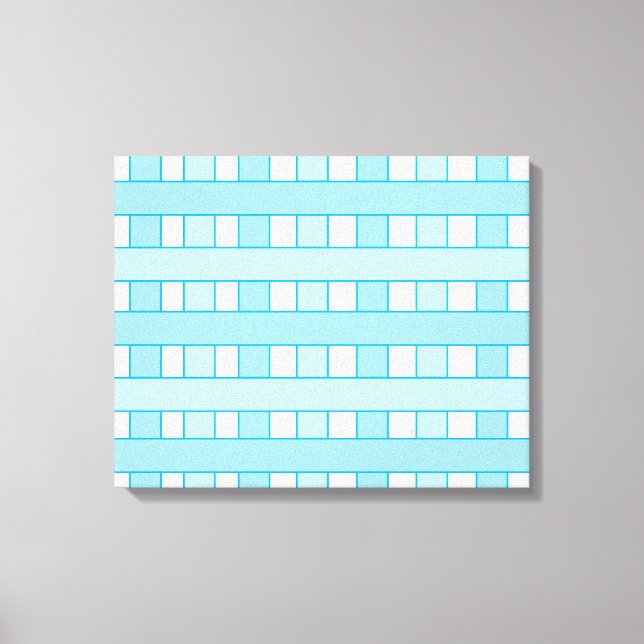 Lienzo Patrón azul de verificación de blanco (Anverso)