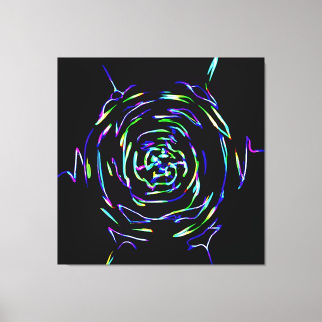 Lienzo Patrón colorido de juego (Anverso)