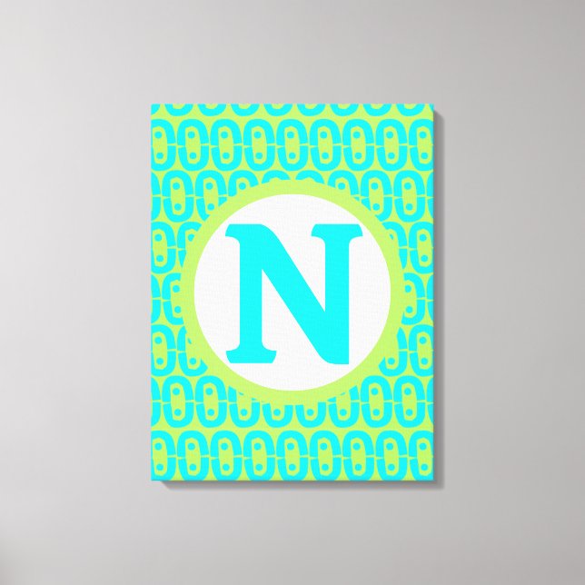 Lienzo patrón colorido moderno (Anverso)