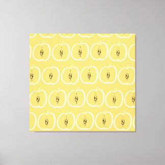 Lienzo Patrón de Apple Vintage: Diseño de fondo de escrit