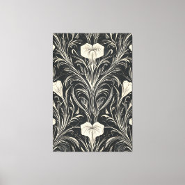 Lienzo Patrón de ascenso de marfil-decó