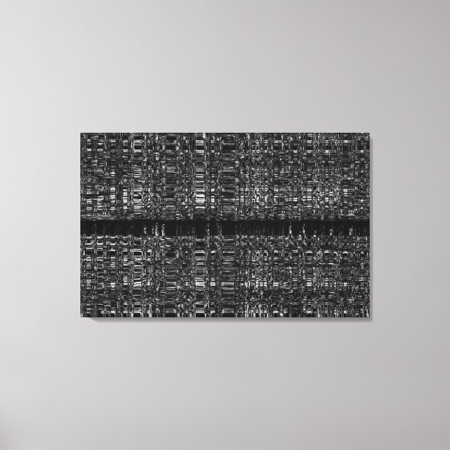 Lienzo Patrón de cadena mono abstracto (Anverso)