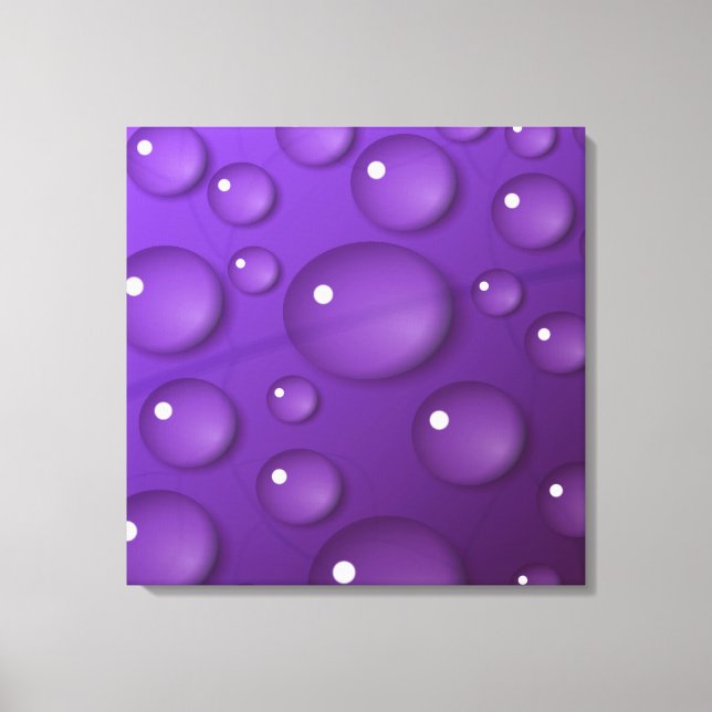 Lienzo Patrón de caída de agua púrpura (Anverso)