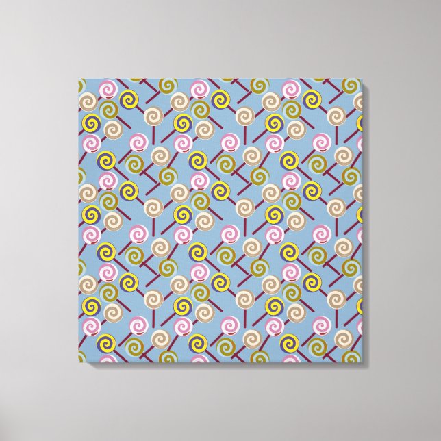 Lienzo Patrón de caramelos | Patrón de las lolias | lango (Anverso)