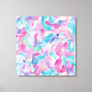 Lienzo Patrón de cinta abstracta pastel