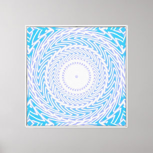 Lienzo Patrón de círculos azul cielo
