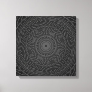 Lienzo Patrón de círculos de carbón vegetal