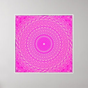 Lienzo Patrón de círculos rosa caliente