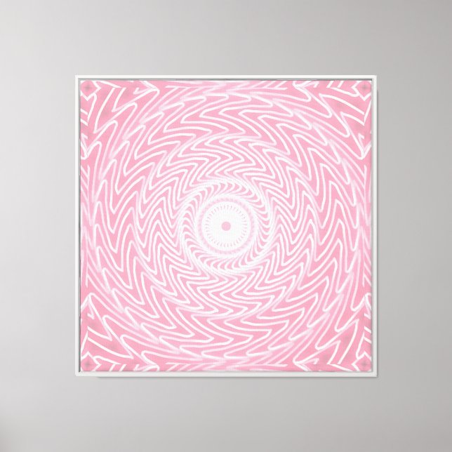 Lienzo Patrón de círculos rosados (Anverso)