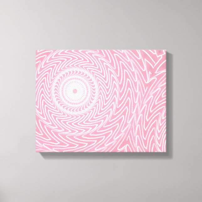 Lienzo Patrón de círculos rosados (Anverso)