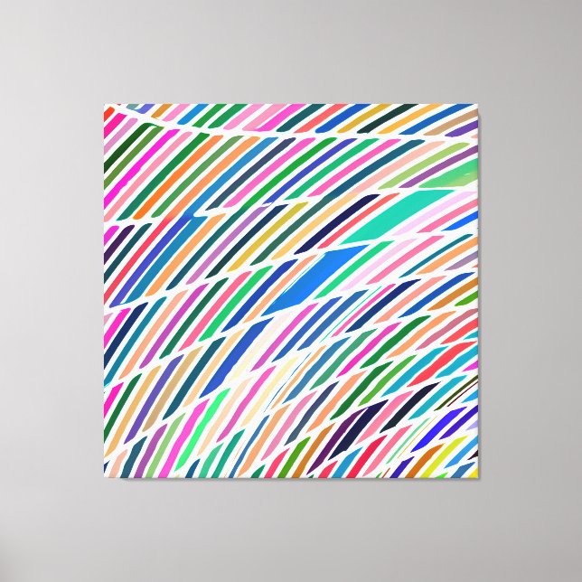 Lienzo patrón de color abstracto feliz (Anverso)