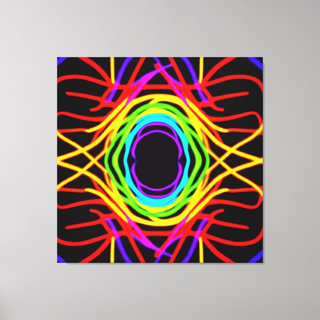 Lienzo Patrón de color dinámico (Anverso)