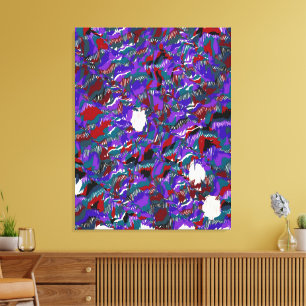 Lienzo Patrón de colores de mecánica cuántica fluyendo