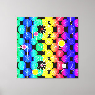 Lienzo Patrón de colores vibrantes
