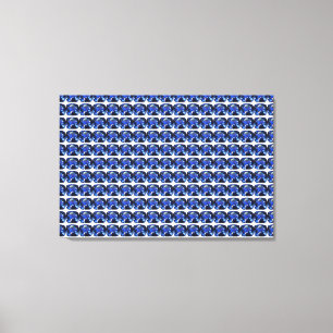 Lienzo Patrón de Corte Cojín de Zafiro Azul